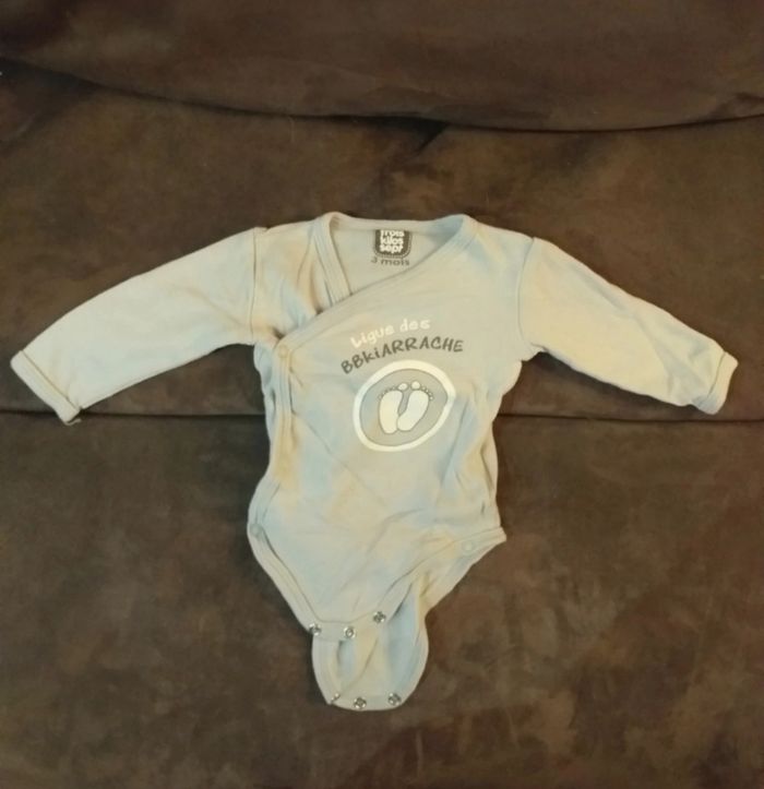 Lot de 2 bodies manches longues croisés - photo numéro 4