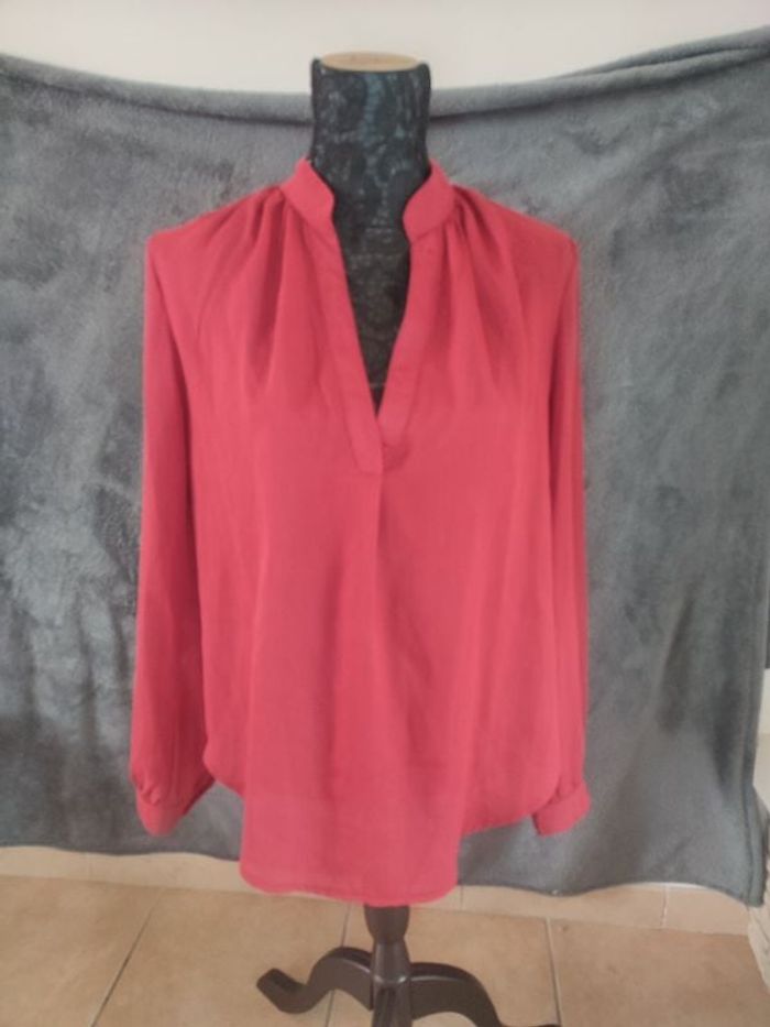 Blouse rouge taille l