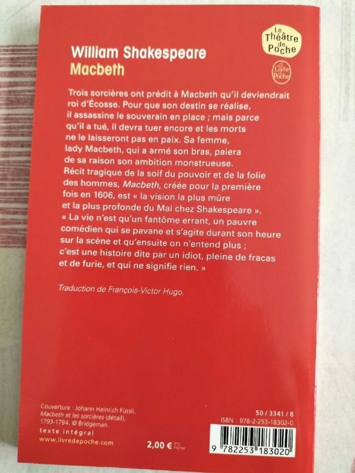 Livre Macbeth - photo numéro 2