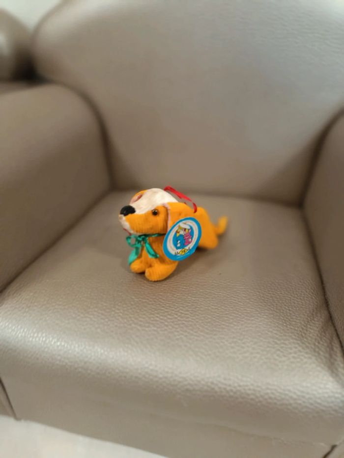 Peluche chien velour