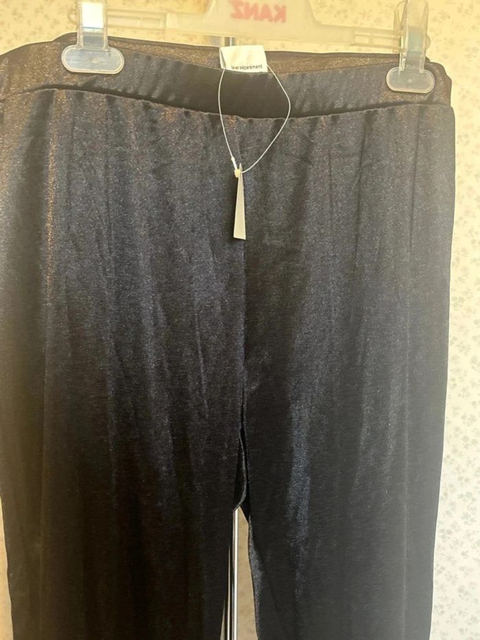 Leggings noir pailletée taille 48neuf avec étiquette - photo numéro 2