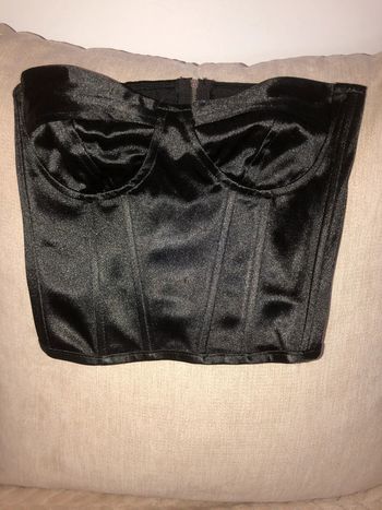 🌼Bustier satin noir 🌼