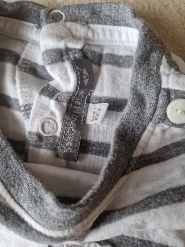 Ensemble t-shirt manches longues sergent major et pantalon Timberland 6-9mois - photo numéro 7
