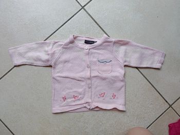 Gilet rose pâle