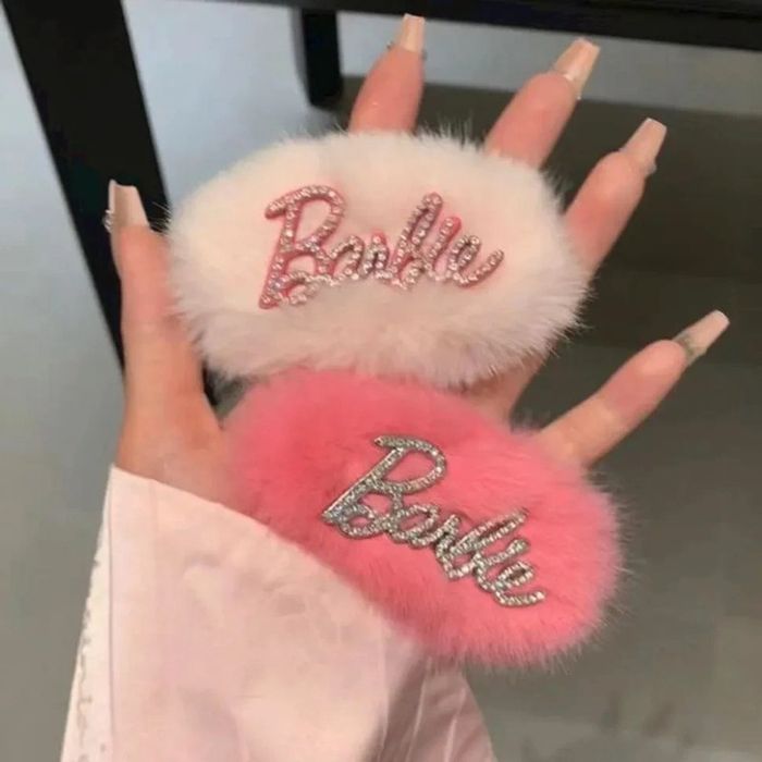 Barrette Barbie Rose clair - photo numéro 2