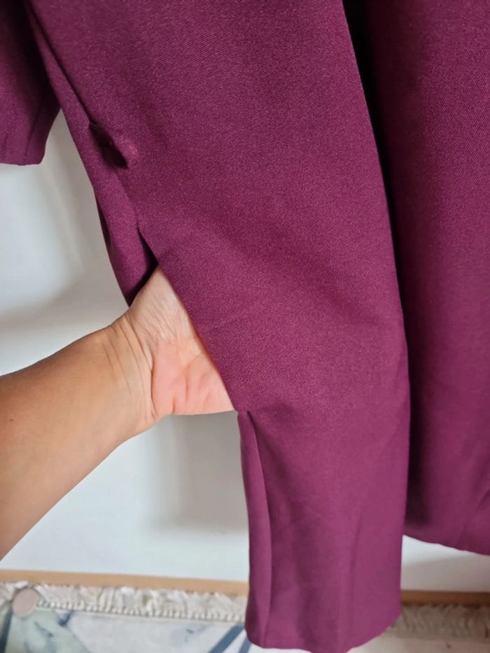 Robe couleur prune boutons dorés - photo numéro 10