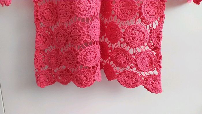 Top crochet rose S - photo numéro 4