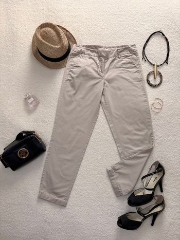 Pantalon 7/8 eme femme beige Camaïeu taille 36