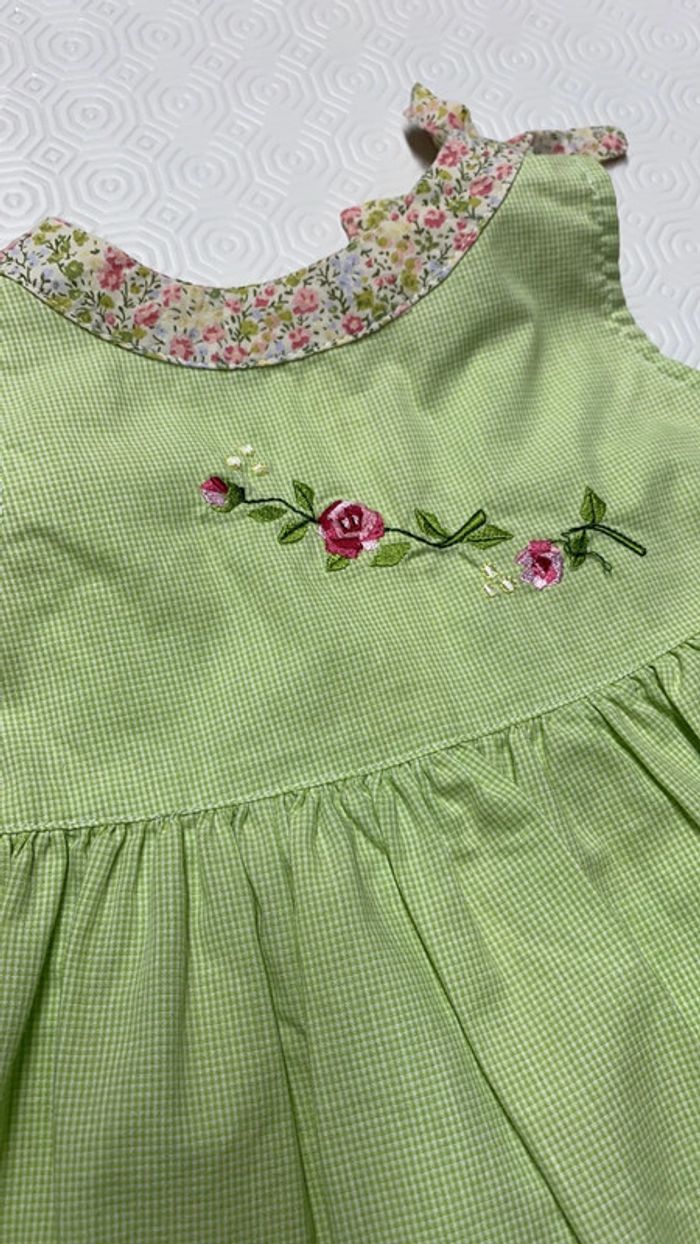 Robe vichy verte - photo numéro 3