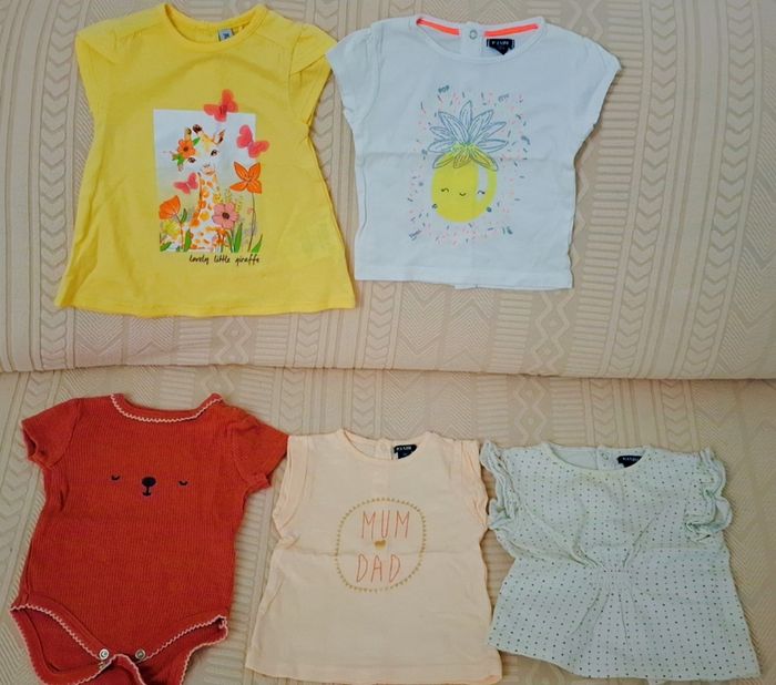 Lot Tee-shirts bébé fille