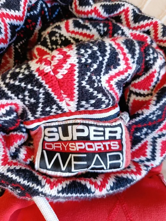 Sweat à capuche Superdry femme – Très bon état, style streetwear tendance 38 rouge - photo numéro 9