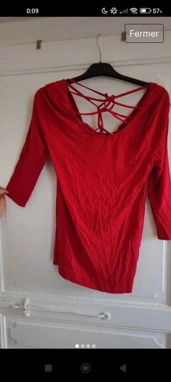 Petit haut rouge