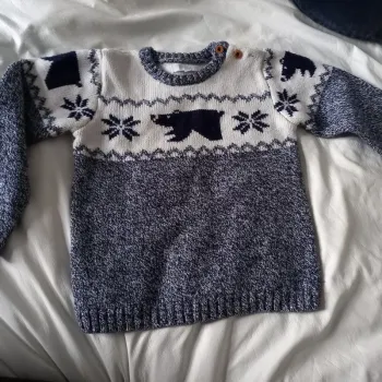 Pull d'hiver ours Cadet Rousselle 5 ans