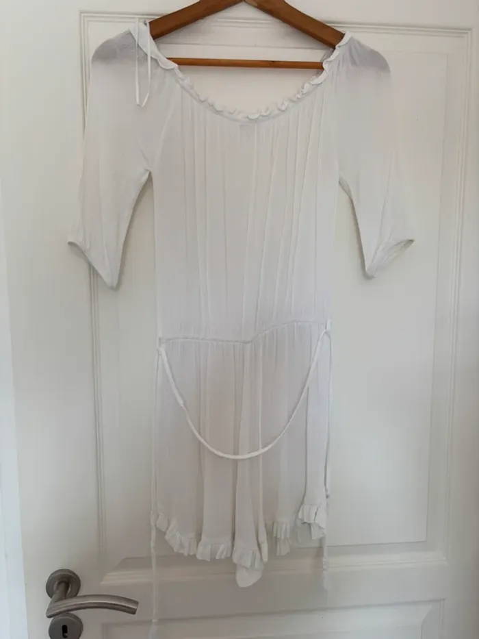 Combishort de plage blanc Calzedonia taille S - photo numéro 2