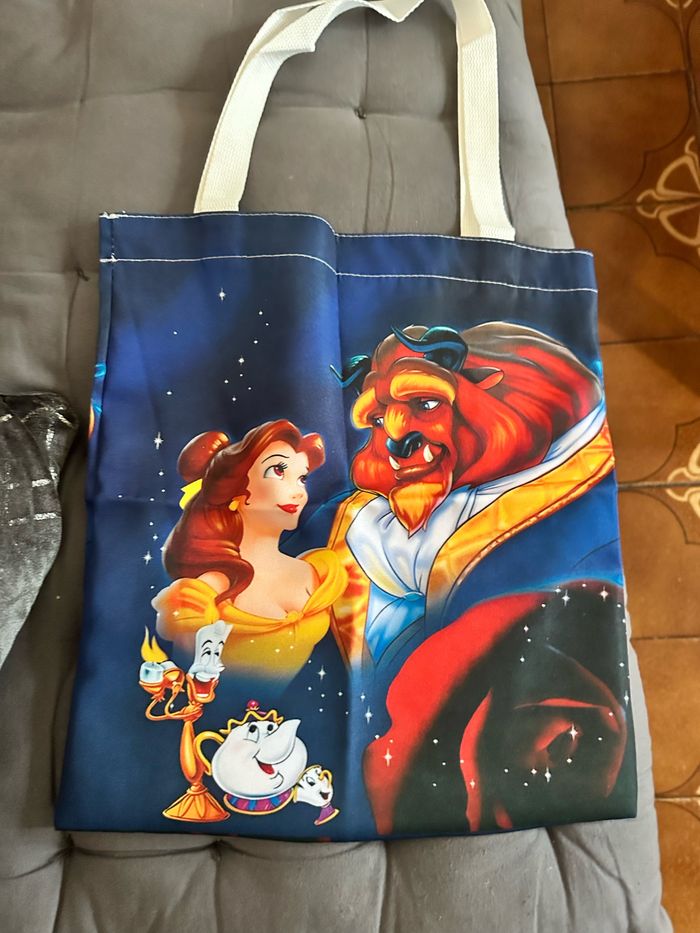 Tote bag shopping la belle et la bête