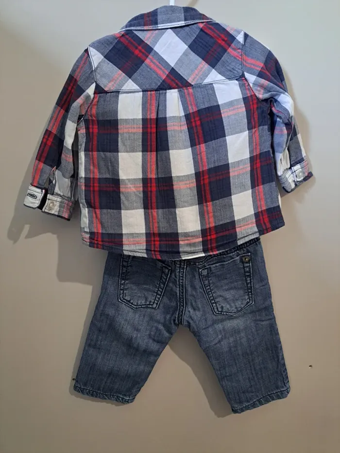 Ensemble 3 pièces - Levi's & Tape à l'oeil - 6 mois - photo numéro 3