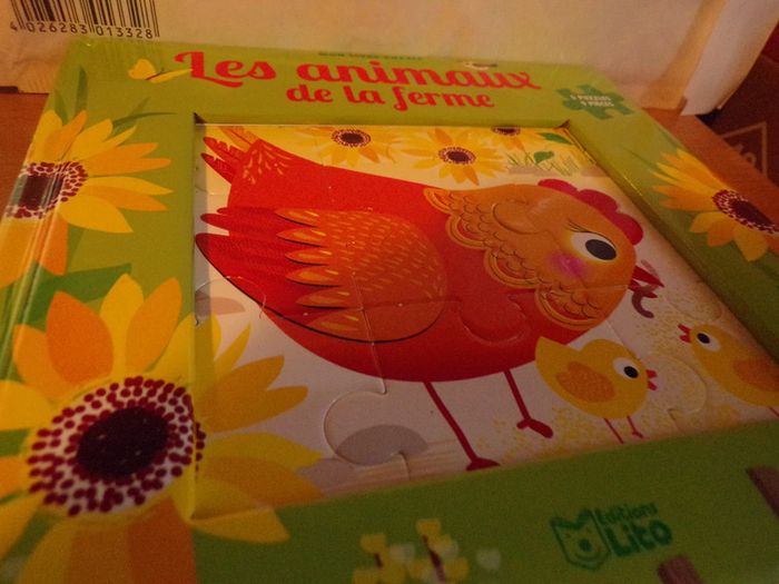 Livre Puzzle Les Animaux de la Fermee Lito