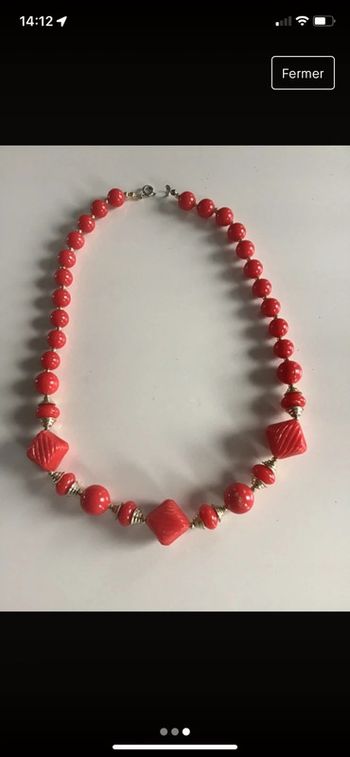 Collier fantaisie Années 80