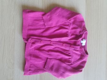 Gilet rose fille 3 mois