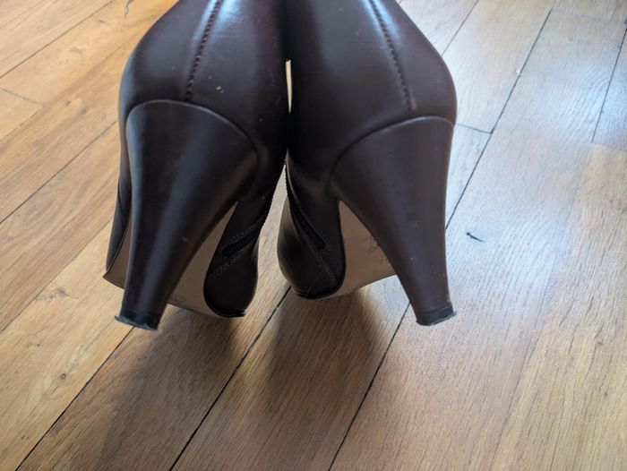 Chaussures boots bottines courtes cuir pointure 37 - photo numéro 4