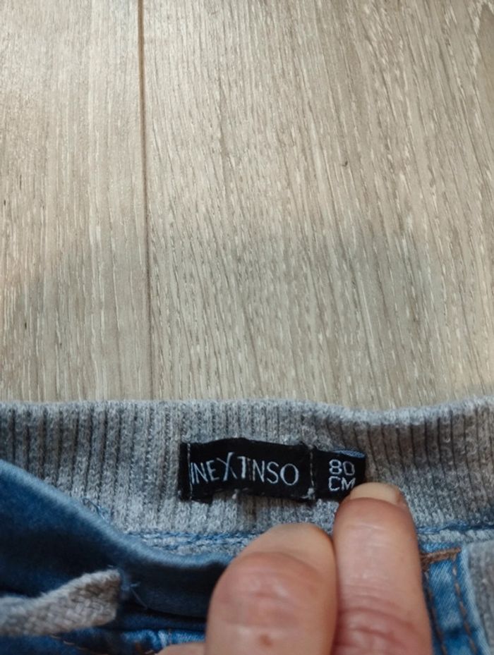 Jean stretch bleu garçon 12 mois In Extenso - photo numéro 5