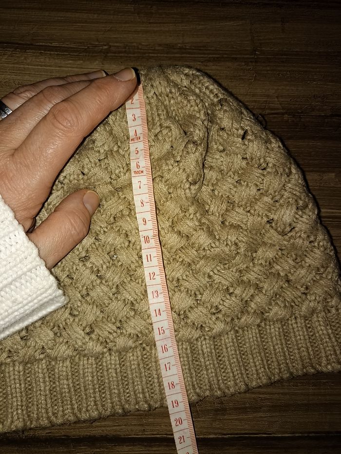 Bonnet Beige Tressé Hiver Doux et Chaud - photo numéro 3