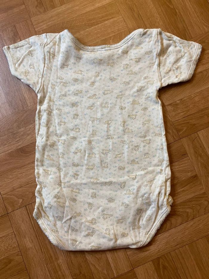 Body à manches courtes taille 18 mois vintage Petit Bateau - photo numéro 3