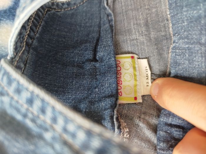 Salopette enfant aubisous 12 mois - photo numéro 3