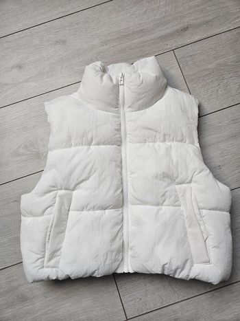 Manteau sans manches blanc H&M taille XS