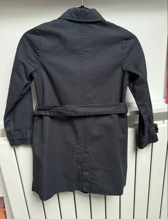 Trench bleu marine Zara fille 7/8 ans - photo numéro 10