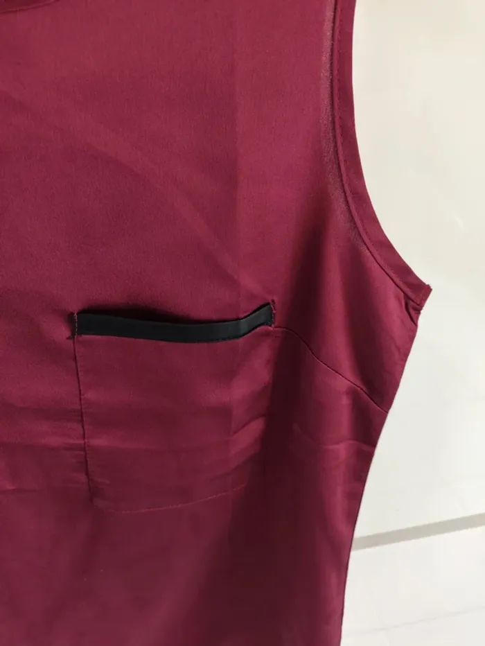 Débardeur tunique bordeaux femme Favolook taille M (38) neuf avec étiquette - photo numéro 5