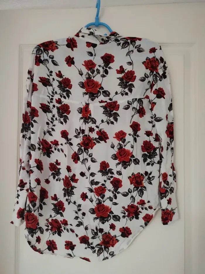 Chemise Mango avec roses - photo numéro 3