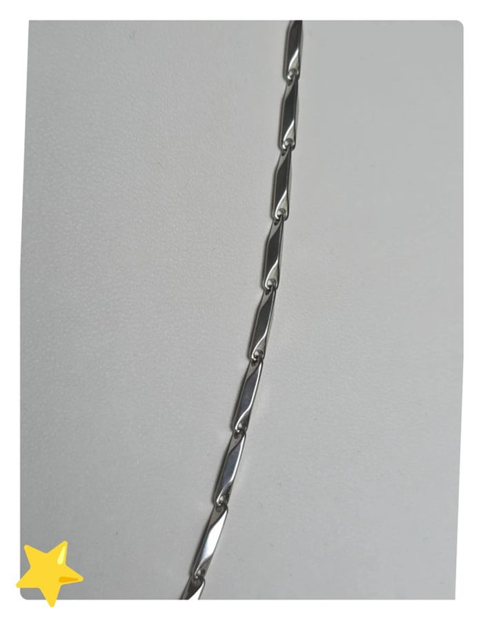 Collier monomen avec boite en acier inoxydable 50cm - photo numéro 3