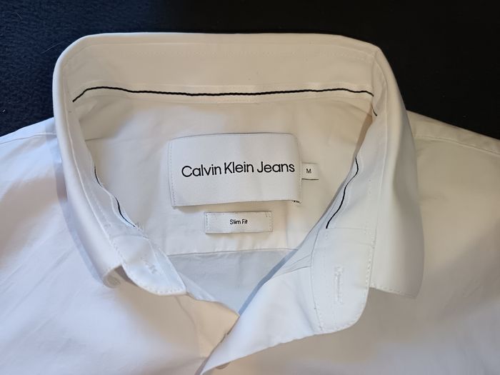 Chemise Calvin Klein Jeans blanche - Slim Fit - Taille M - photo numéro 2