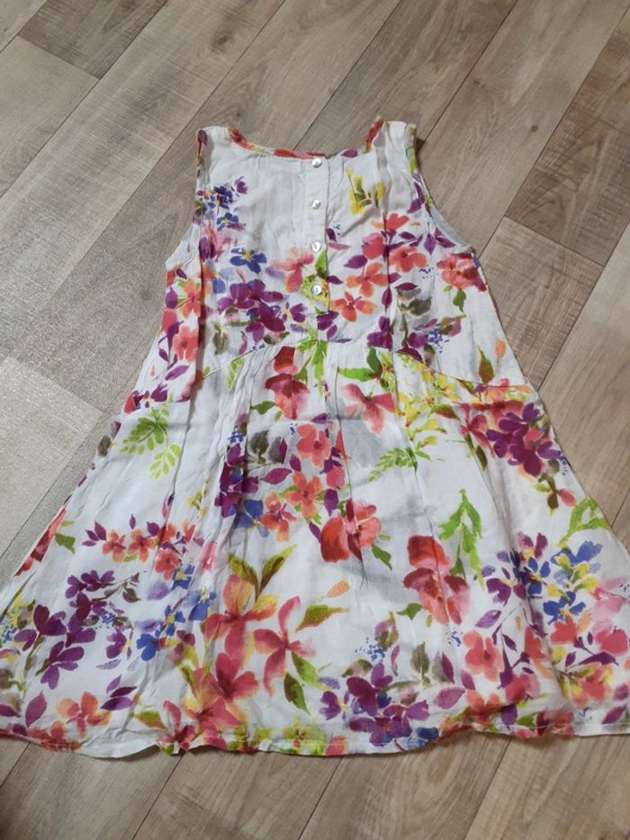 Robe sans manches fille légère motif fleuri 3 ans neuve - photo numéro 5