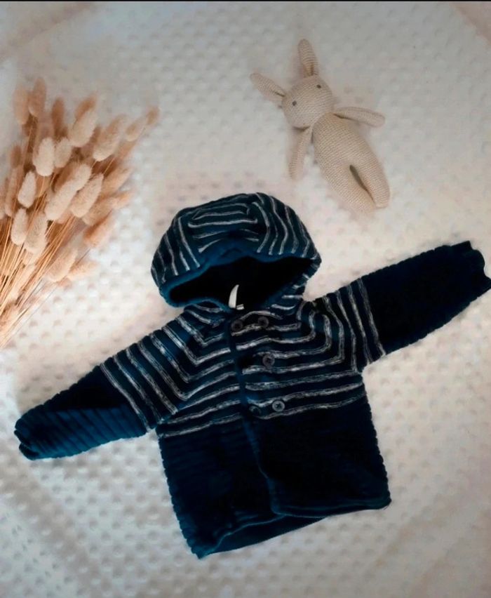 Petit gilet garçon 9 mois