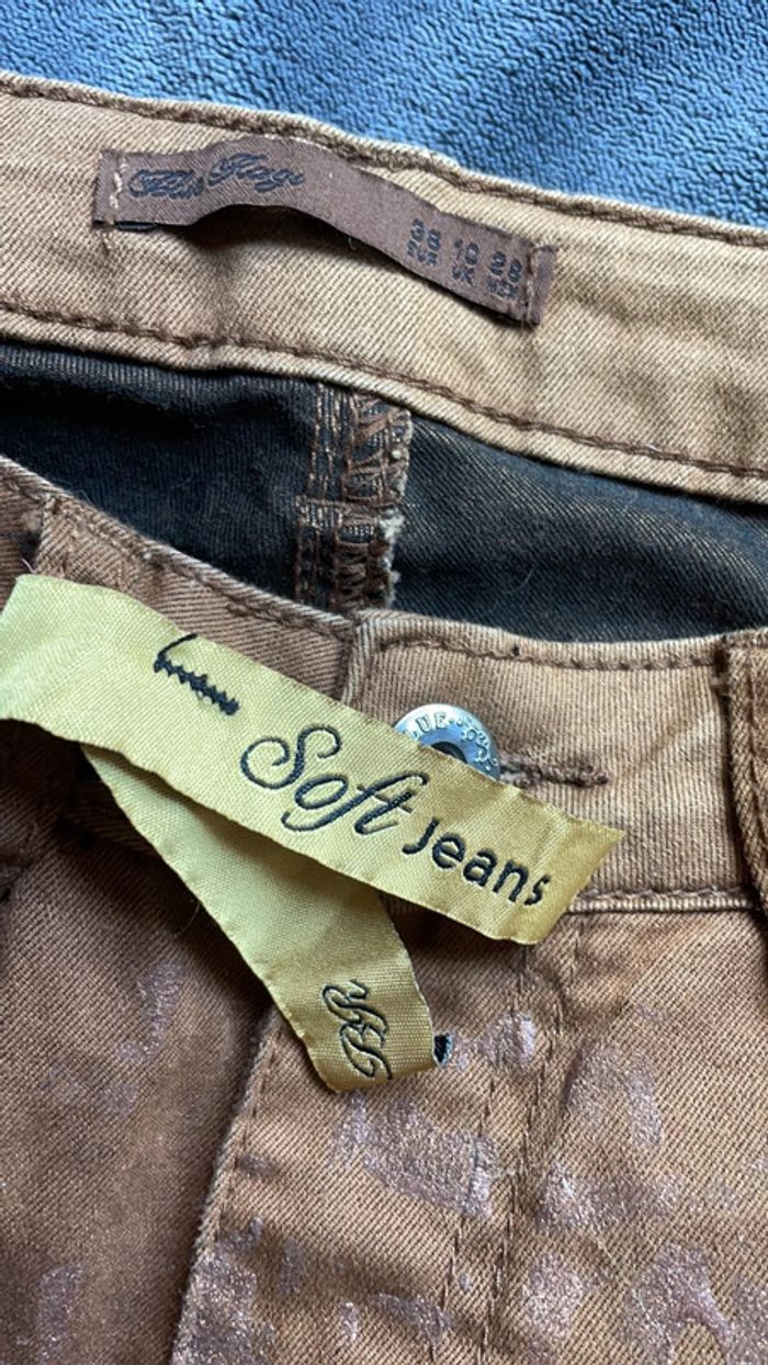 Jean slim marron Soft jeans taille 36 - photo numéro 4
