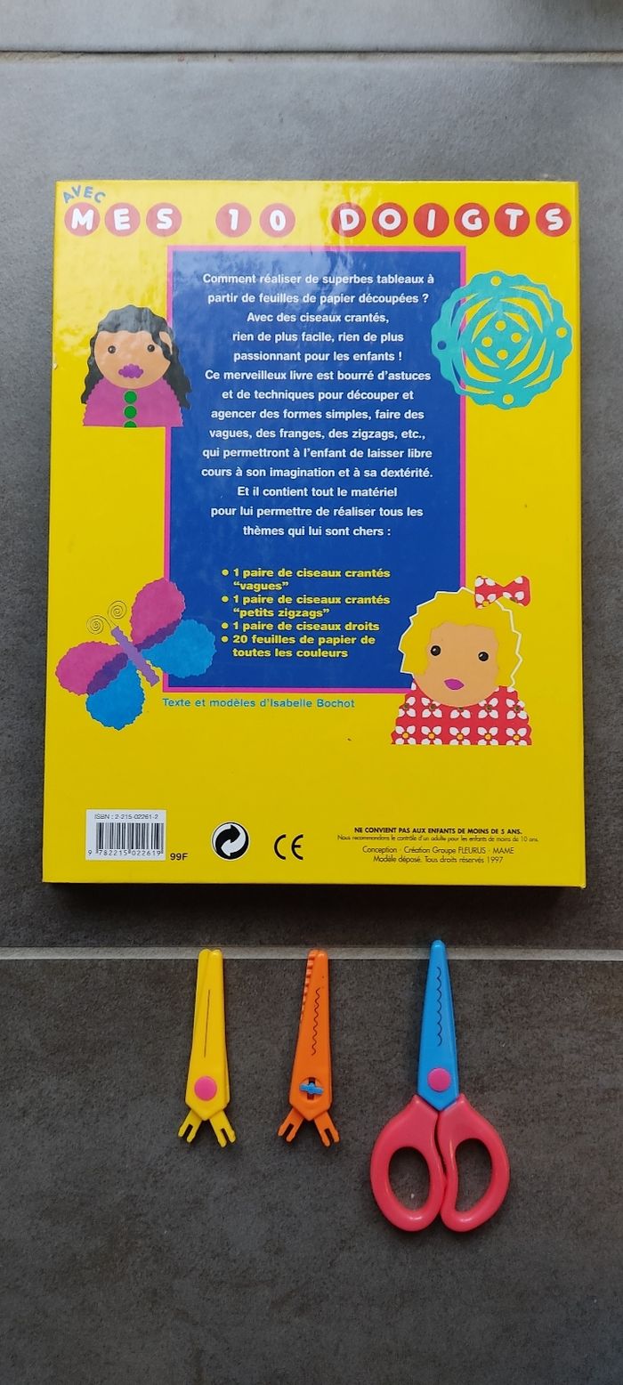 Livre mes 10 petits doigts papiers découpés - photo numéro 3