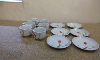 Service à café en porcelaine