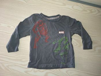 Manche longue marvel 24/36 mois