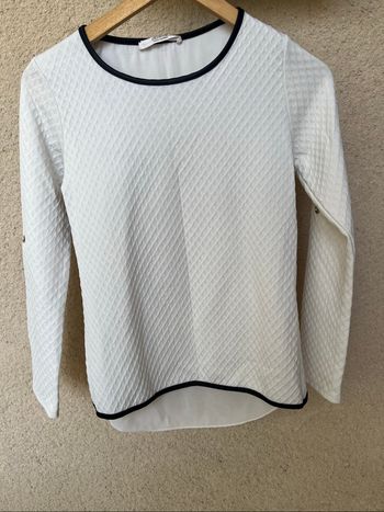 Tunique blanche et noire XS