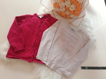 Lot gilet et haut fille