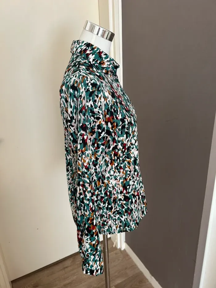 Wantit chemise verte, imprimée femme, taille M - photo numéro 6