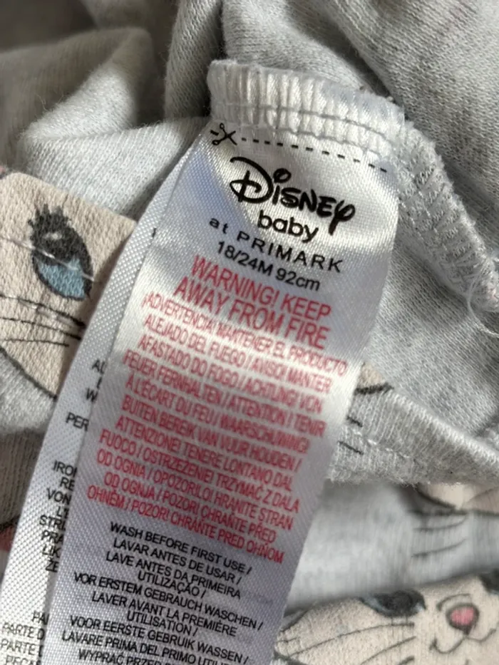 Lot 2 pyjamas Marie Aristochats Disney 18/24 mois - photo numéro 5