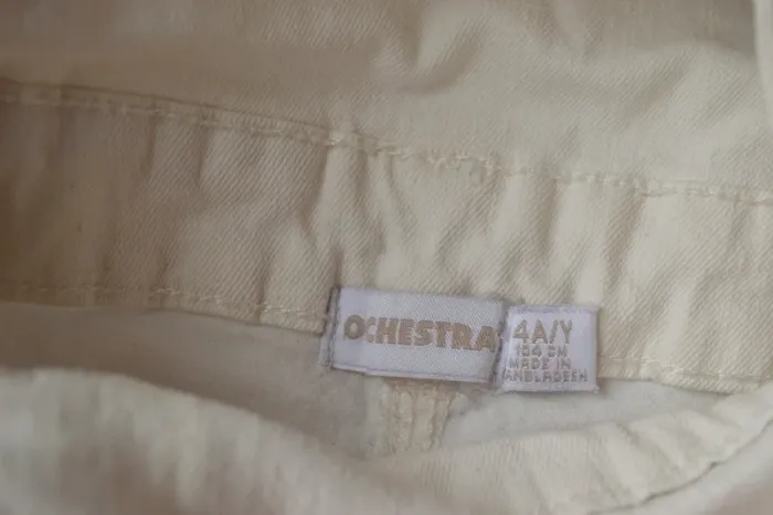 Salopette short Orchestra Crème - Fille 4 ans (104 cm) - photo numéro 5