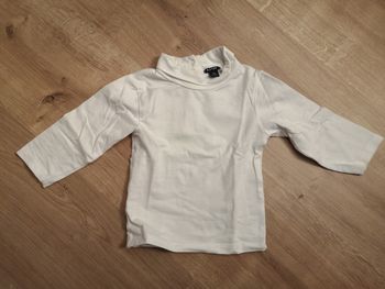 Sous pull stretch blanc 9 mois