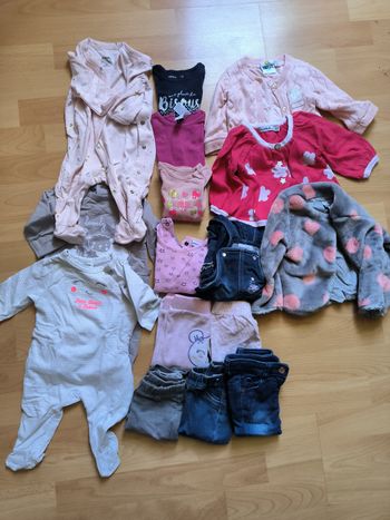 Lot ensemble 3mois filles automne/hiver