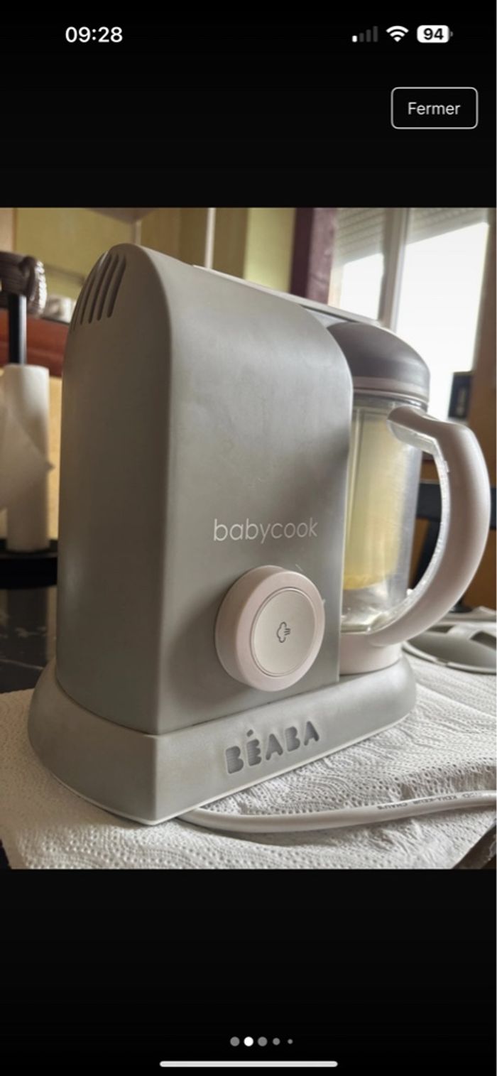 BabyCook Solo Béaba Gris avec notice - photo numéro 5