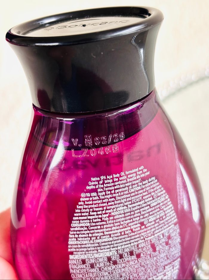 Oleo hidratante corporal Nativa Spa Açai OBoticario - photo numéro 3