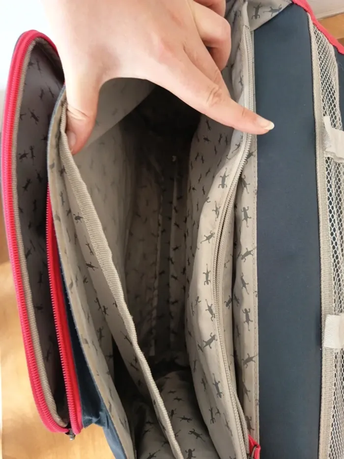 Cartable fille caméléon , 3 compartiments , fleurie - photo numéro 11